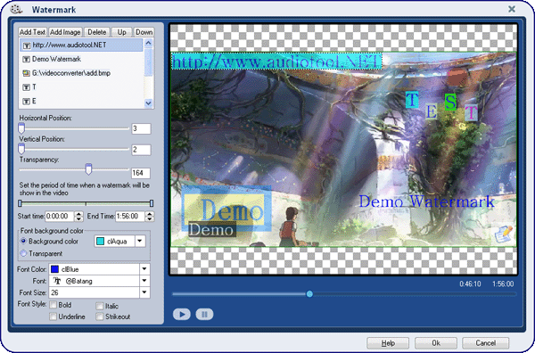 adding watermark